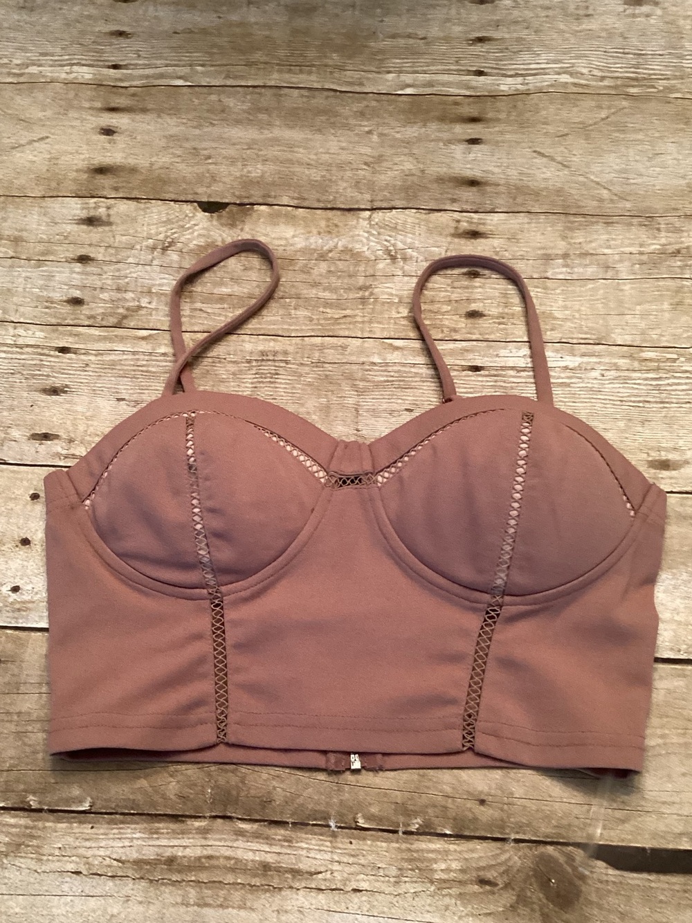 Windsor Women's Mauve Bralette Crop Top - M